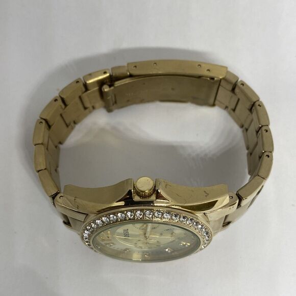 Fossil Riley ES3203 Women's Gold Stainless Steel Analog Dial Quartz Watch LB309 - Picture 8 of 12